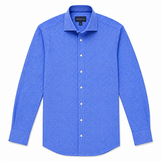 Houndstooth Shirt - Blue