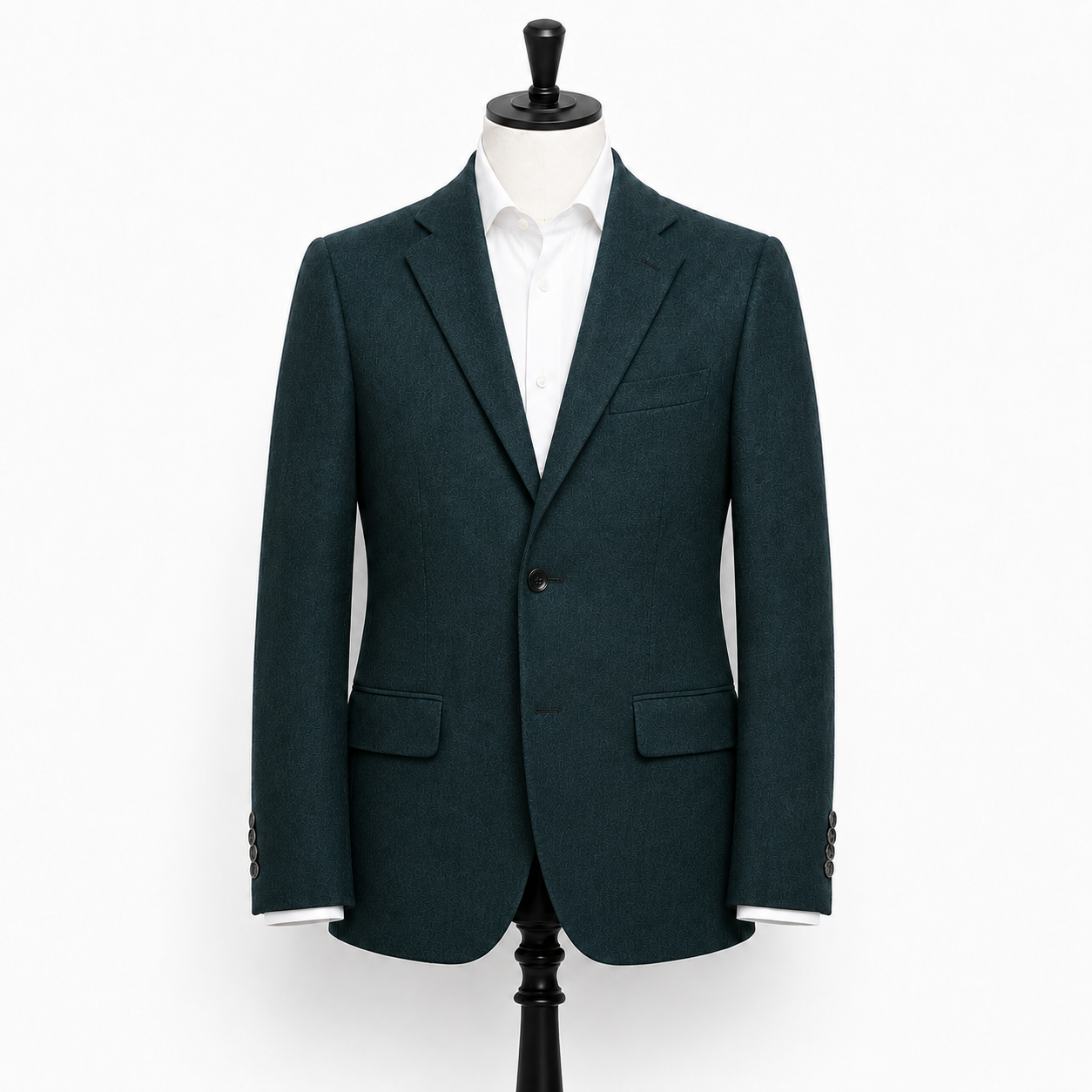 Wool/Cashmere Zignone Sport Coat - Teal
