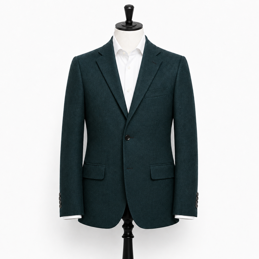 Wool/Cashmere Zignone Sport Coat - Teal