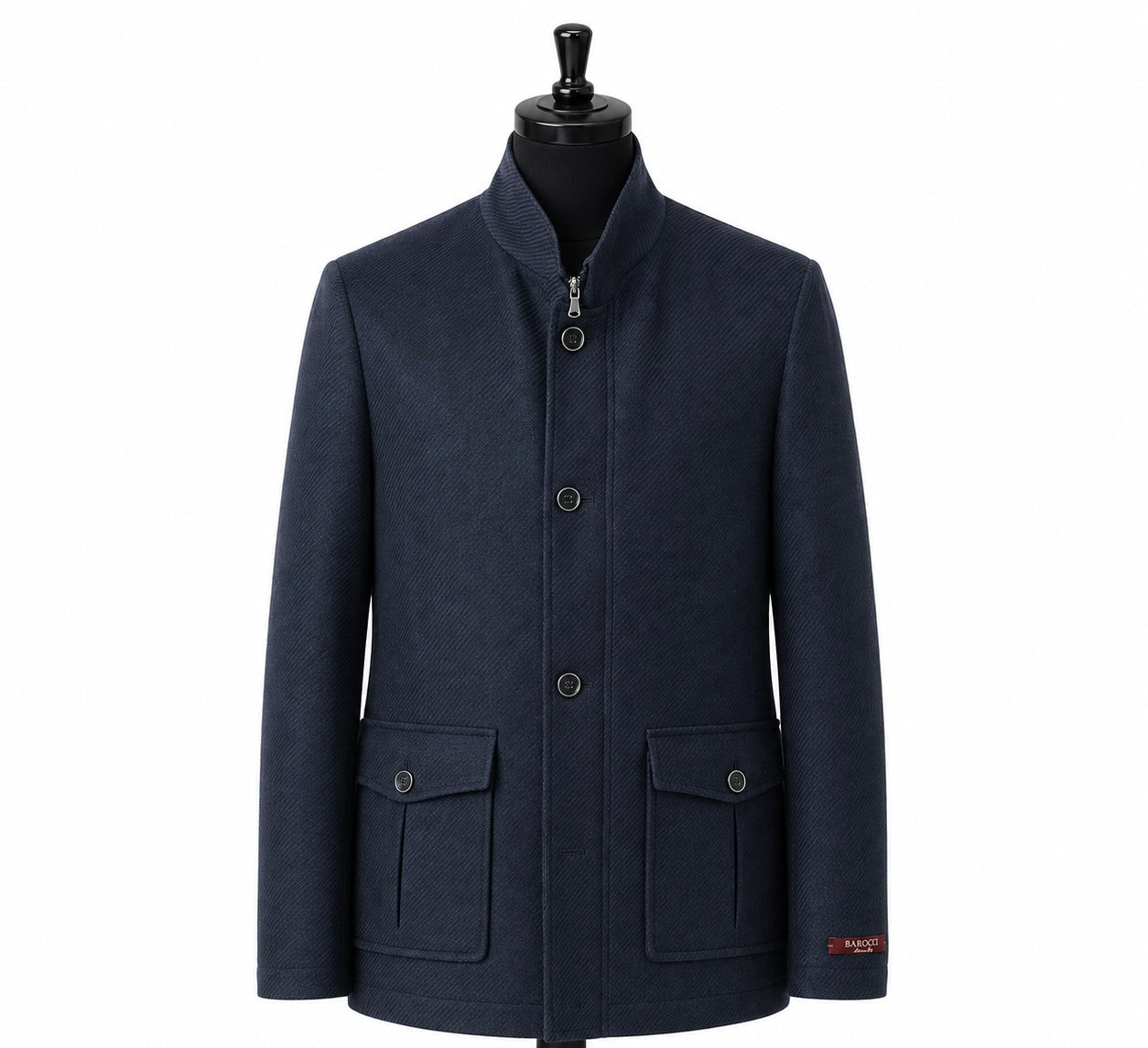 Texture Safari Sport Jacket -  Navy