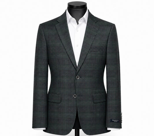 Plaid Zignone Sport Jacket - Emerald & Navy