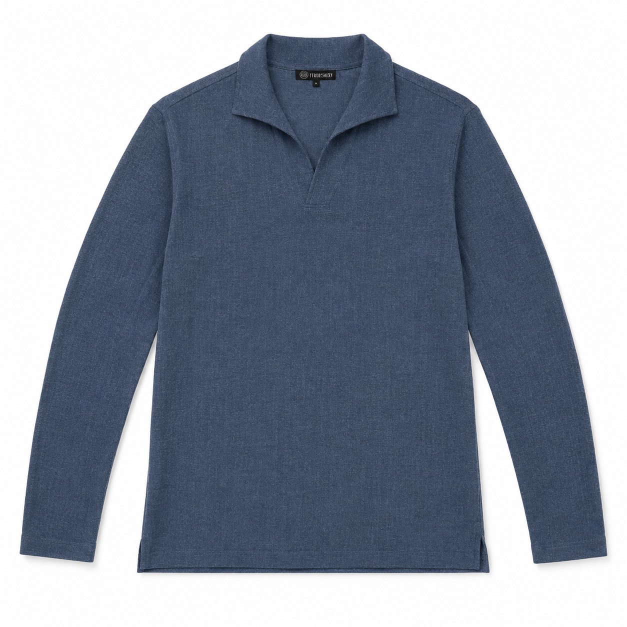 Johnny Collar Sweater - Indigo