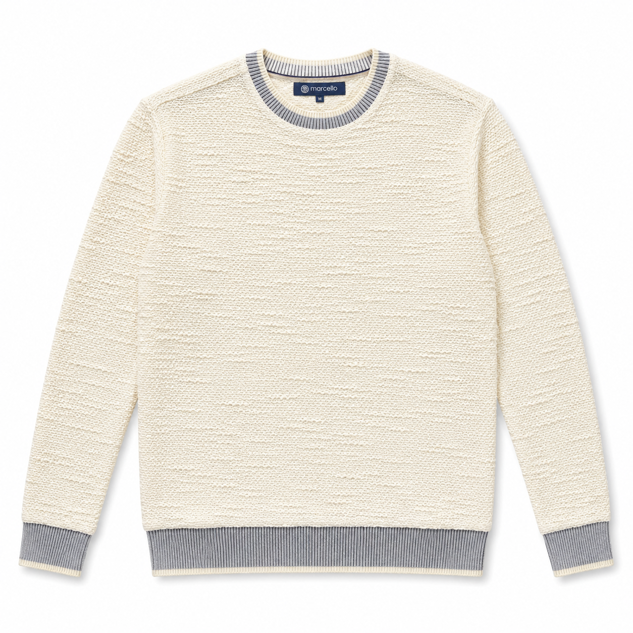 Crew Neck Sweater - Cloud