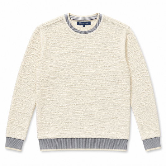 Crew Neck Sweater - Cloud