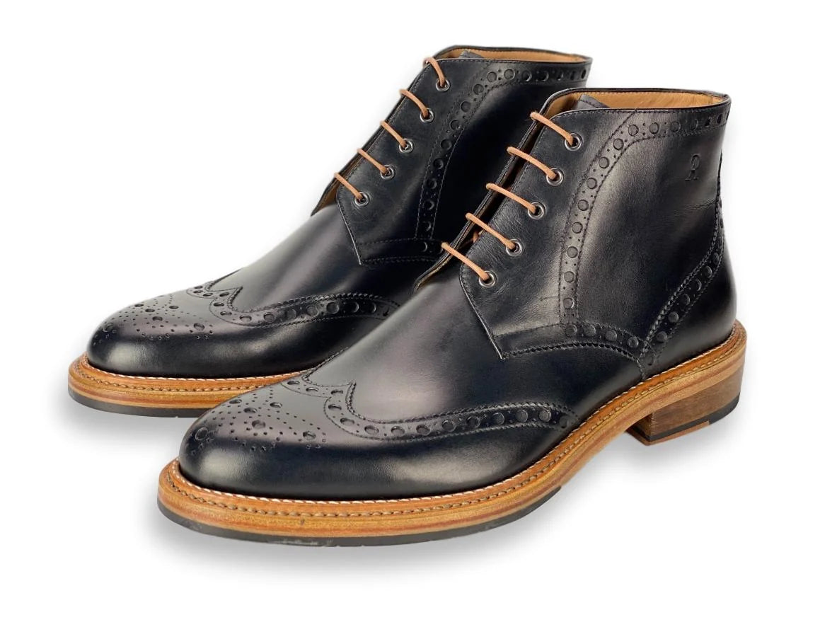 Boston Double Stitched Welt - Black