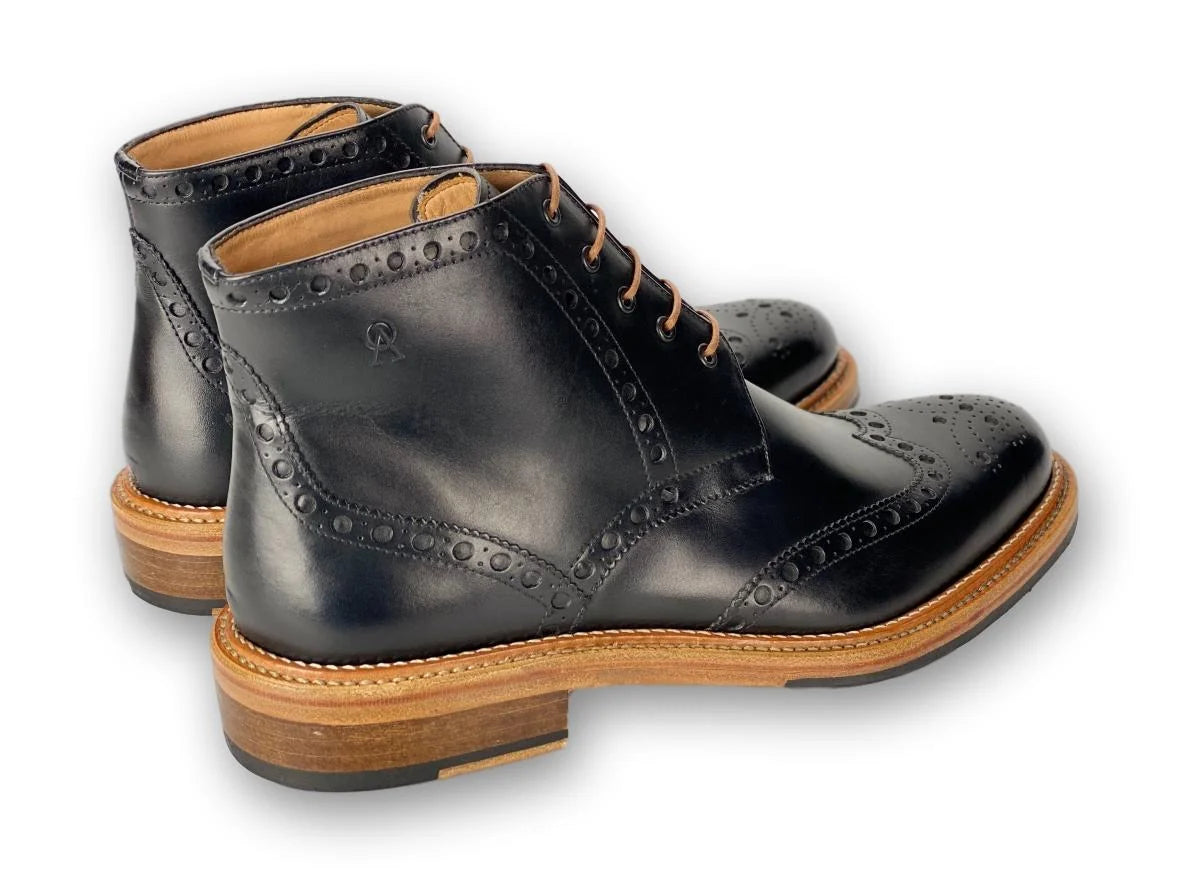 Boston Double Stitched Welt - Black