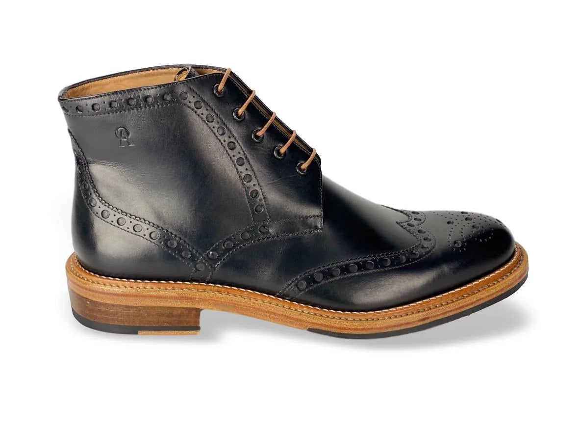 Boston Double Stitched Welt - Black