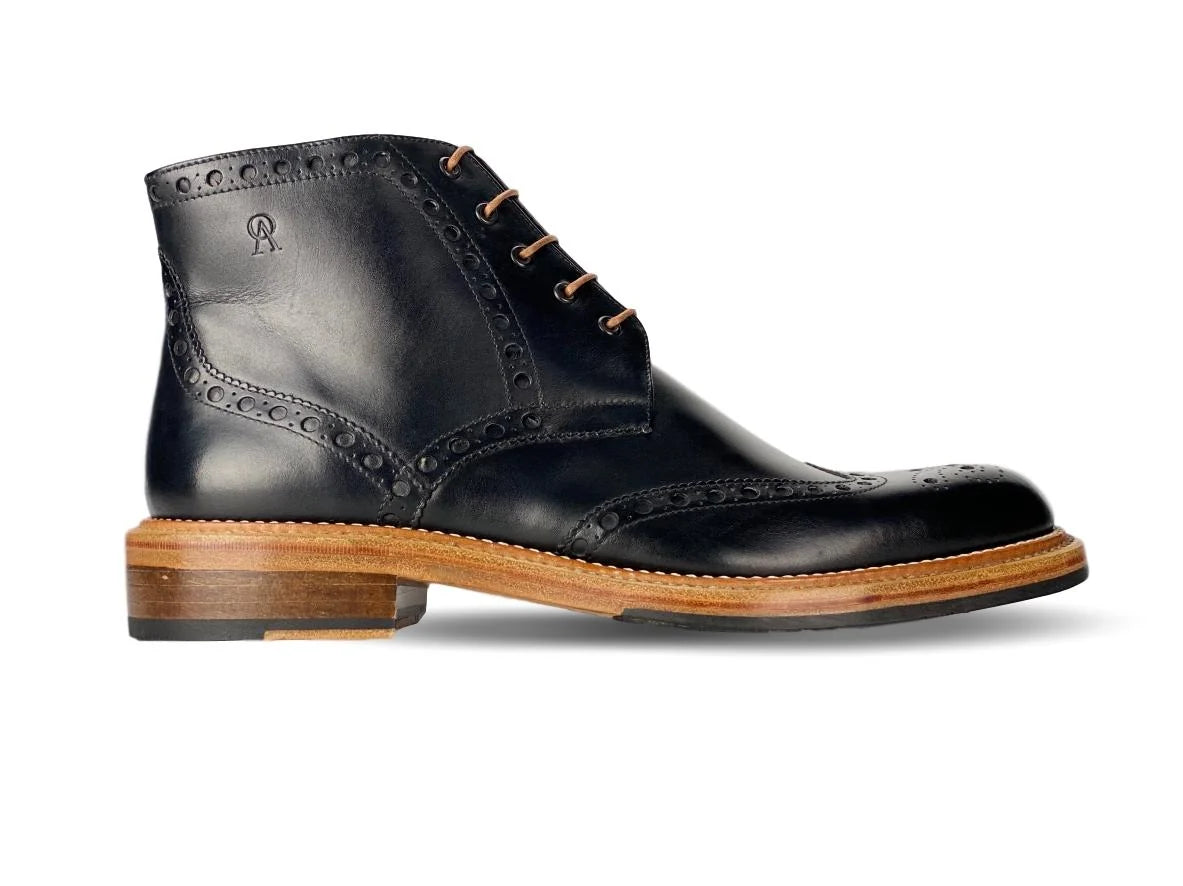 Boston Double Stitched Welt - Black