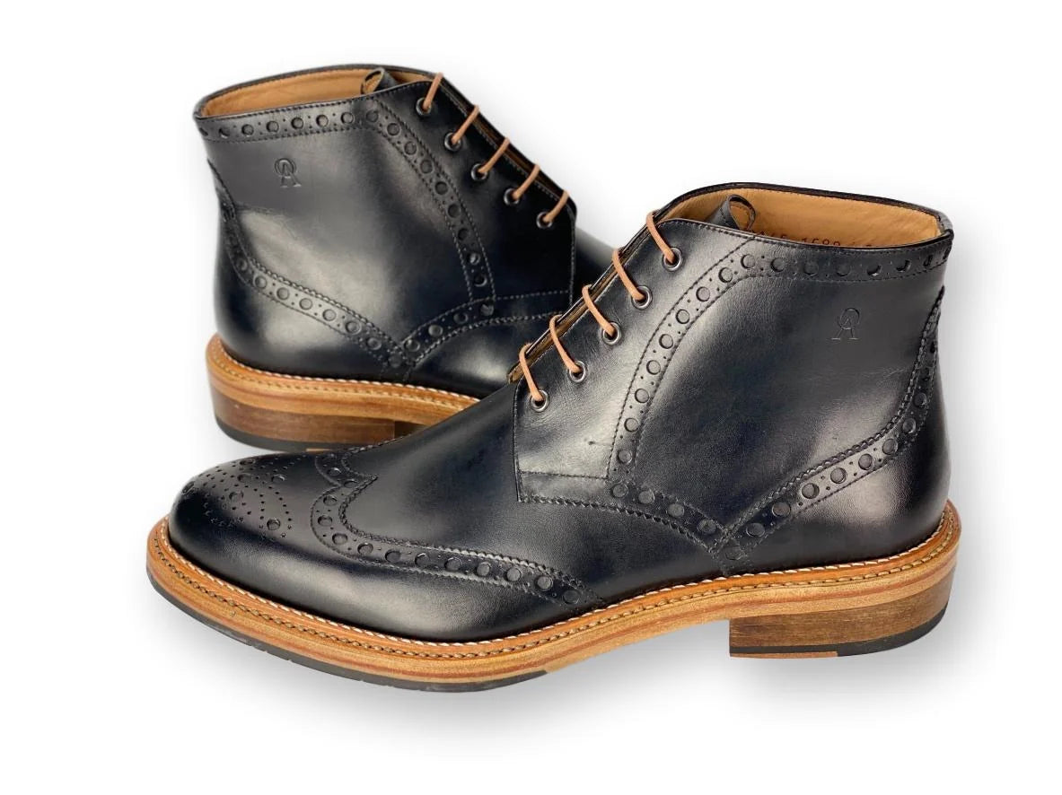 Boston Double Stitched Welt - Black
