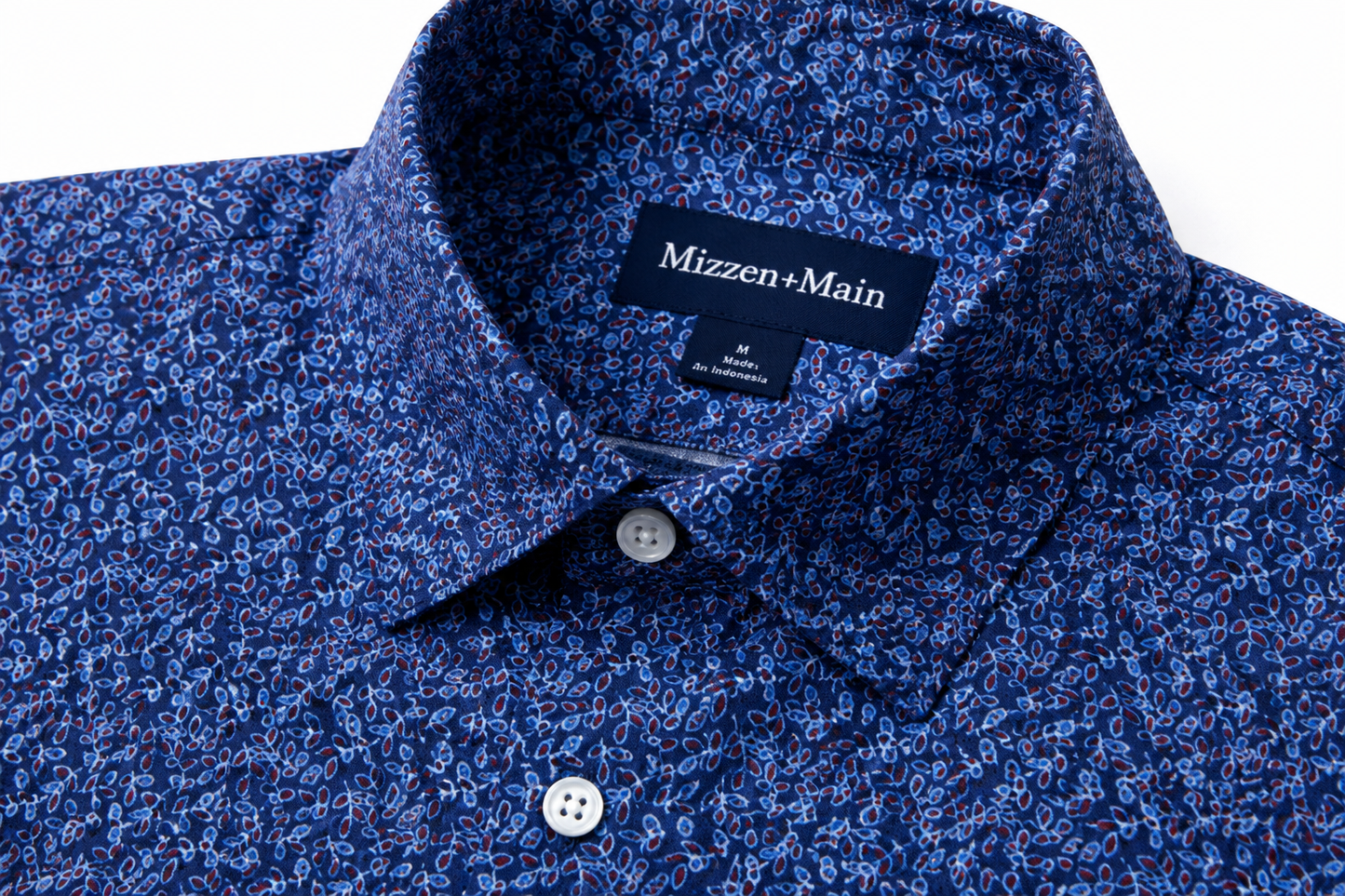 Halyard Short Sleeve - Midnight Navy Variegated Leaf