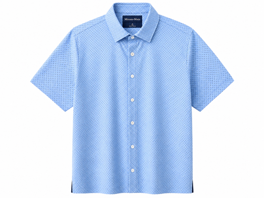 Halyard Short Sleeve - Light Blue Multi Dot