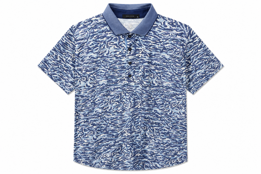 Stalking Wolf Camo Short Sleeve Polo