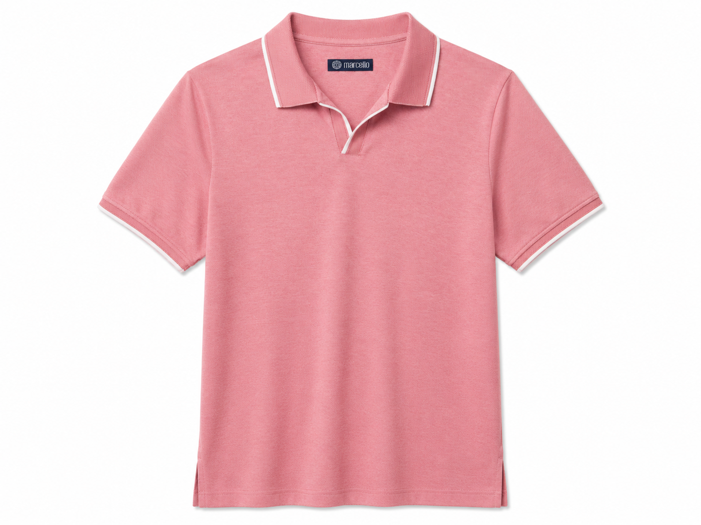Rose Open Collar Polo
