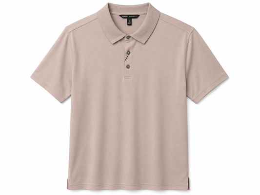 Georgia SS Textured Polo - Powder Coral