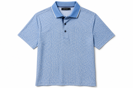 Ghost Thistle Short Sleeve Polo - Wolf Blue