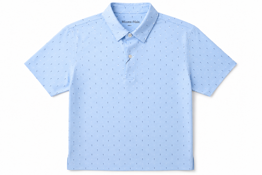 Halyard Short Sleeve - Light Blue Exclamation Geo