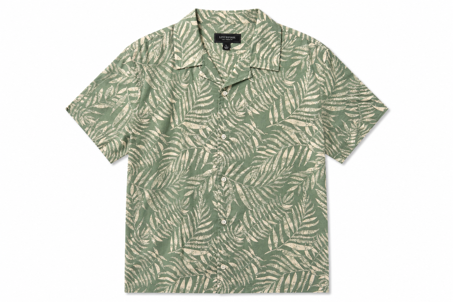 Button Up Camp Shirt - Sage Green