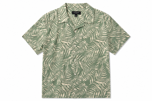 Button Up Camp Shirt - Sage Green