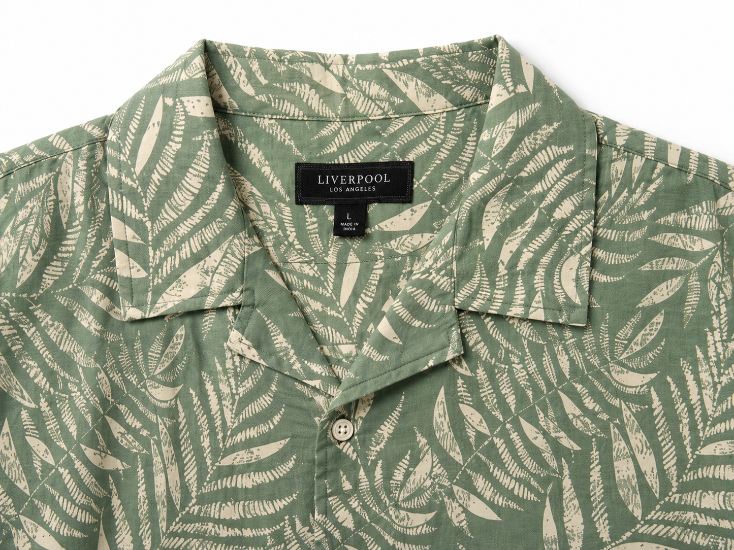 Button Up Camp Shirt - Sage Green