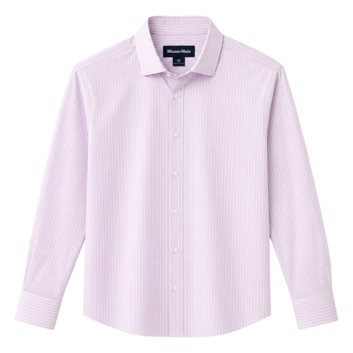 Hilton Dress Shirt - Lavender Chalk Stripe