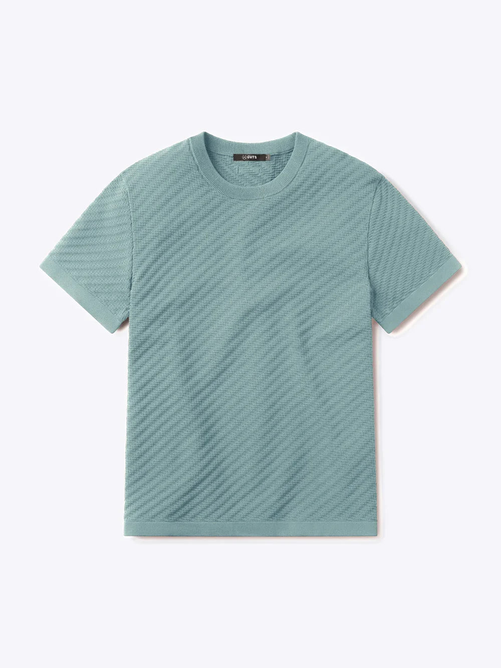 Riviera Texture Tee - Sterling Blue