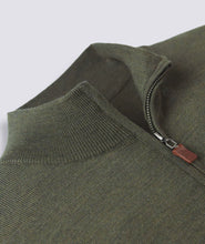 Load image into Gallery viewer, Italian Merino Quarter-Zip Sweater - Martini Heather
