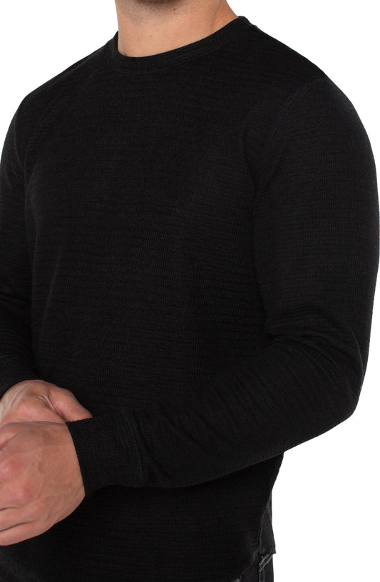Long Sleeve Crew Neck - Black