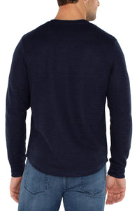 Long Sleeve Crew Neck - Navy