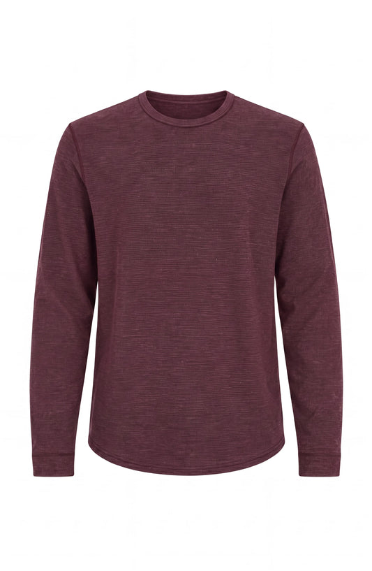 Long Sleeve Crew Neck - Windsor Wine