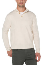 Load image into Gallery viewer, Button Mock Neck Sweater - Cream

