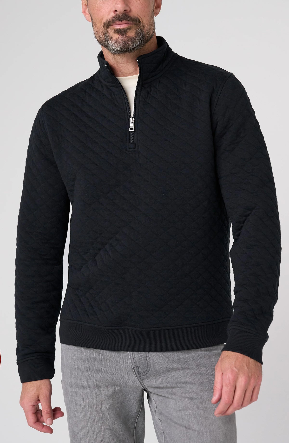 Quarter-zip Pullover - Black