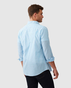 Ferry Landing Sports Fit Shirt - Azure