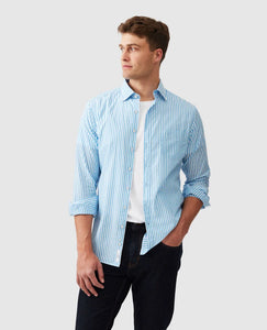 Ferry Landing Sports Fit Shirt - Azure