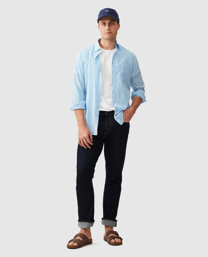 Ferry Landing Sports Fit Shirt - Azure