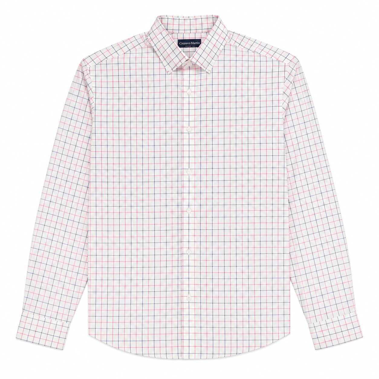 Leeward No Tuck - True Pink Watershed Plaid