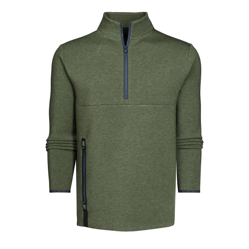 Calgary Quarter Zip Hoodie - Camp Green