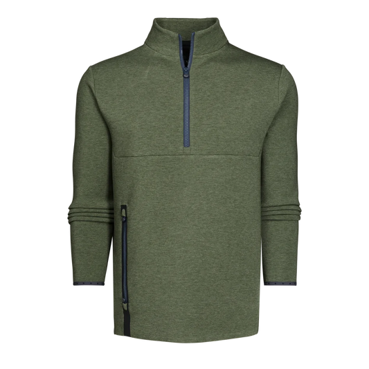 Calgary Quarter Zip Hoodie - Camp Green