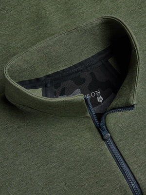 Calgary Quarter Zip Hoodie - Camp Green