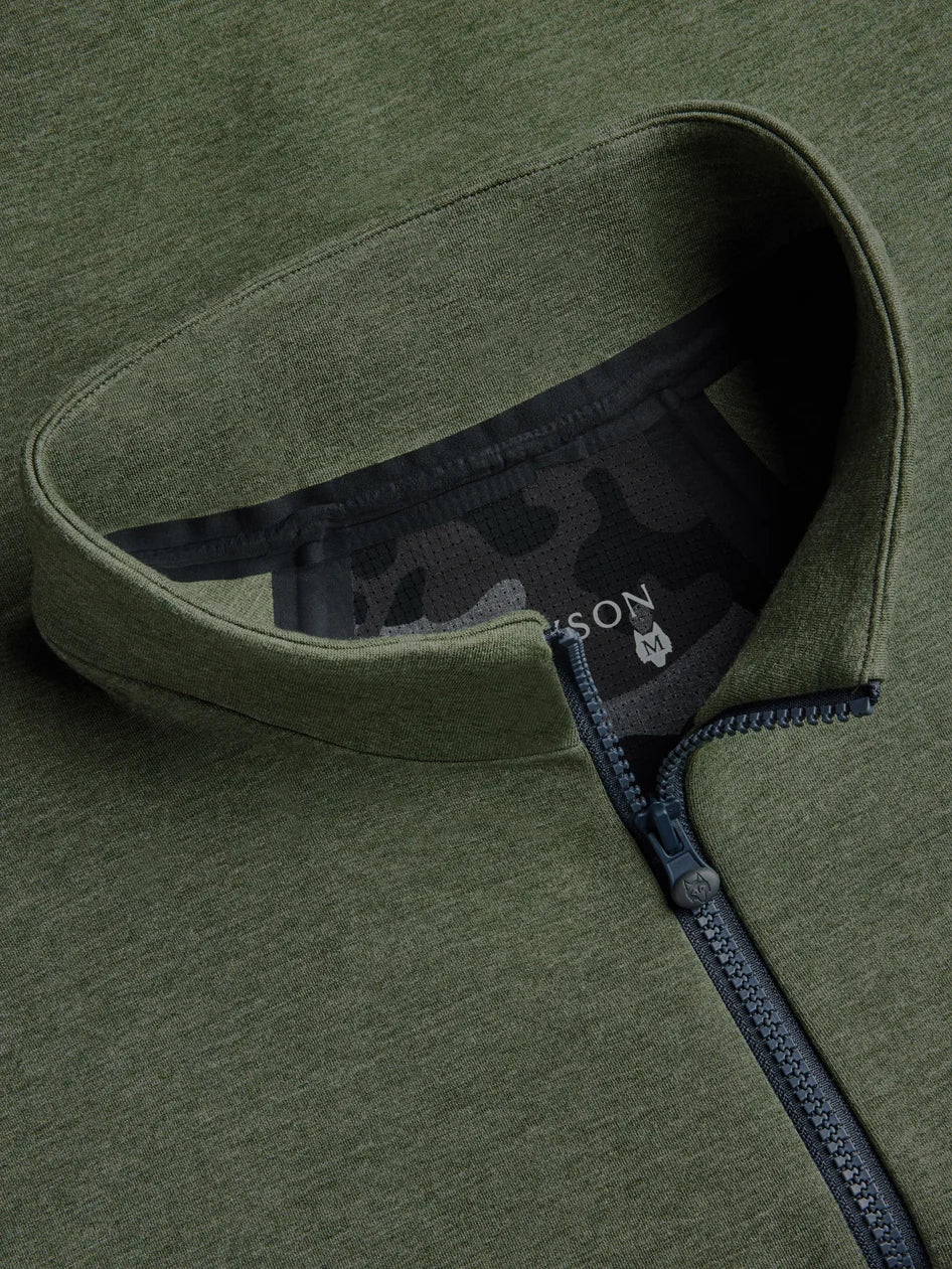 Calgary Quarter Zip Hoodie - Camp Green