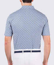 Load image into Gallery viewer, Collins Performance Polo - White/Navy Collins
