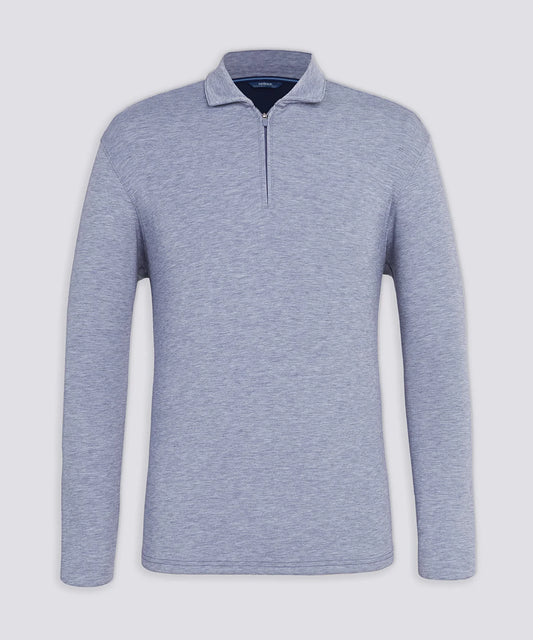 Stirling Sport Zip Polo - Admiral Heather