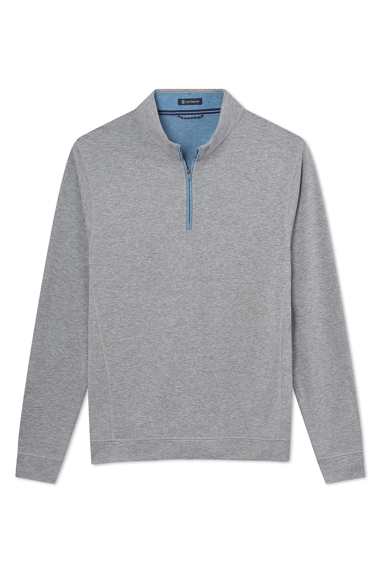 Issac Quarter Zip - Pewter Heather