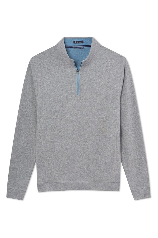 Issac Quarter Zip - Pewter Heather