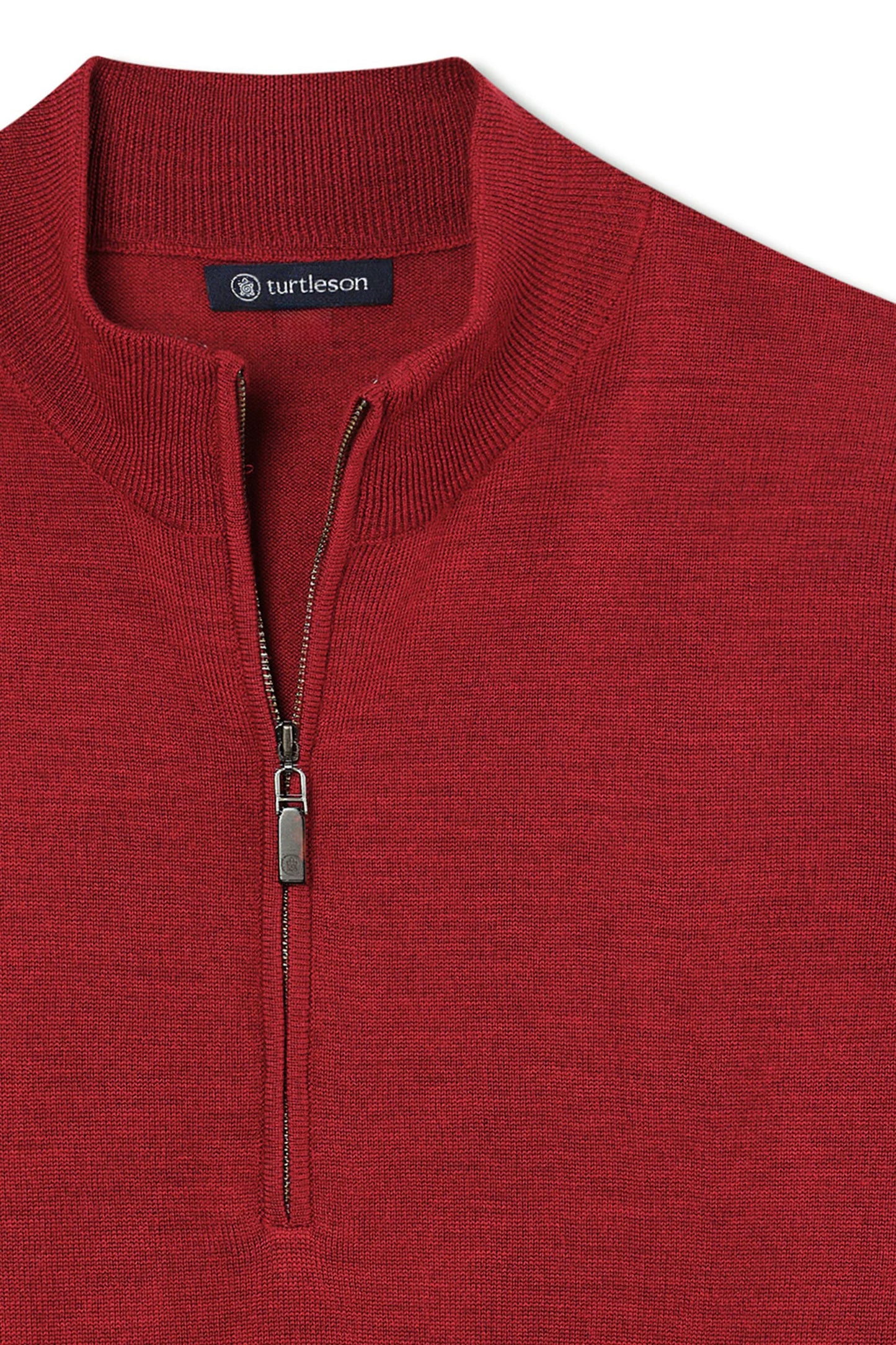Marshall 1/4 Zip Sweater - Cardinal Heather