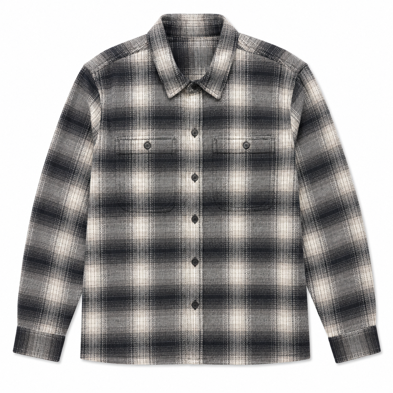 Navy/Grey Plaid Overshirt