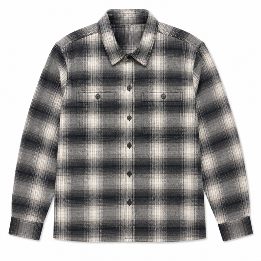 Navy/Grey Plaid Overshirt