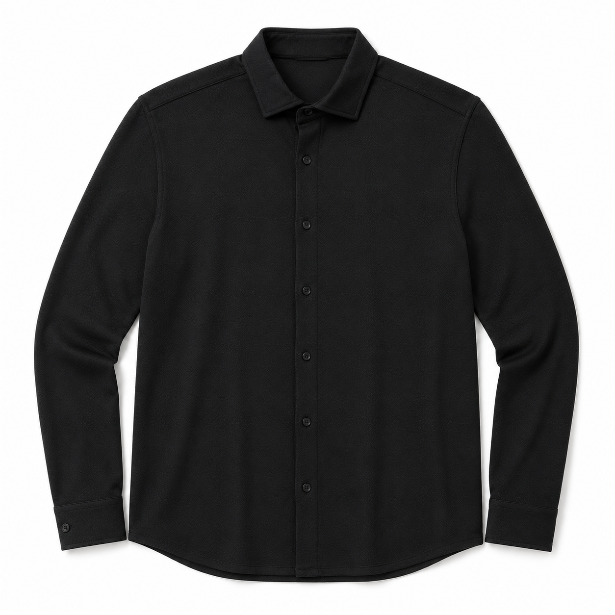 Origin Pique Long Sleeve - Black