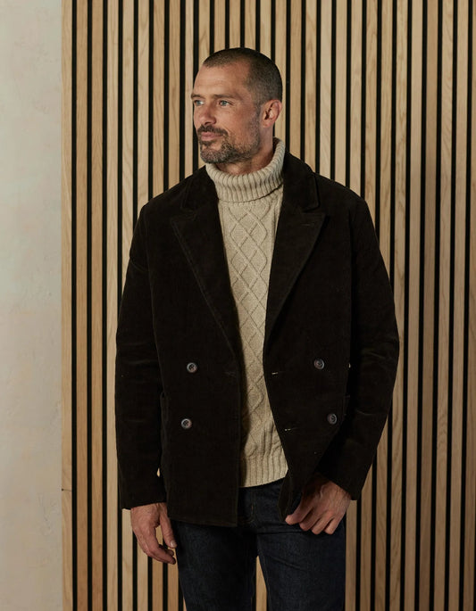 Hawthorne Cord Blazer - Chesnut