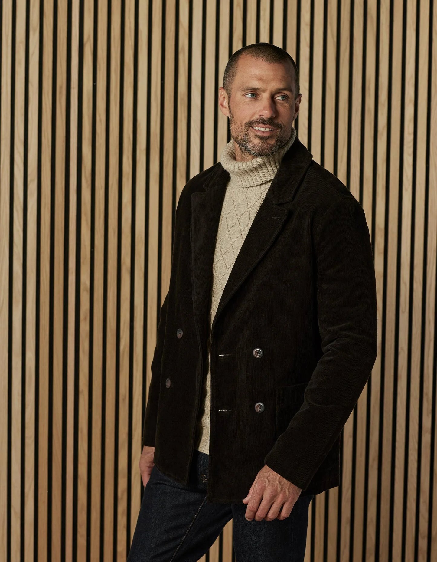 Hawthorne Cord Blazer - Chesnut