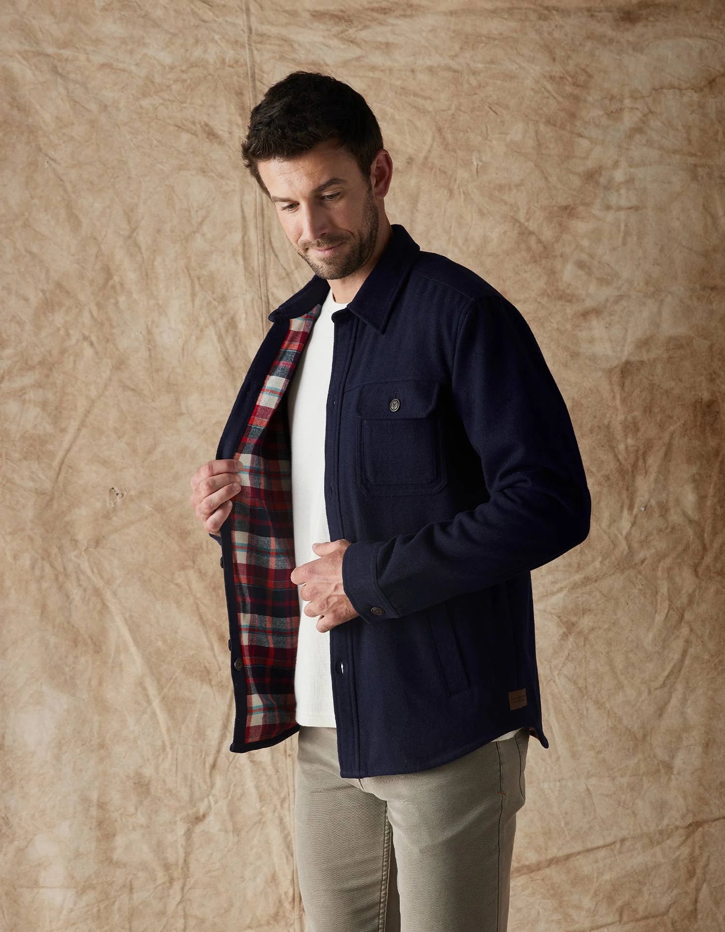 Brightside Flannel Lined Workwear Jacket - Navy